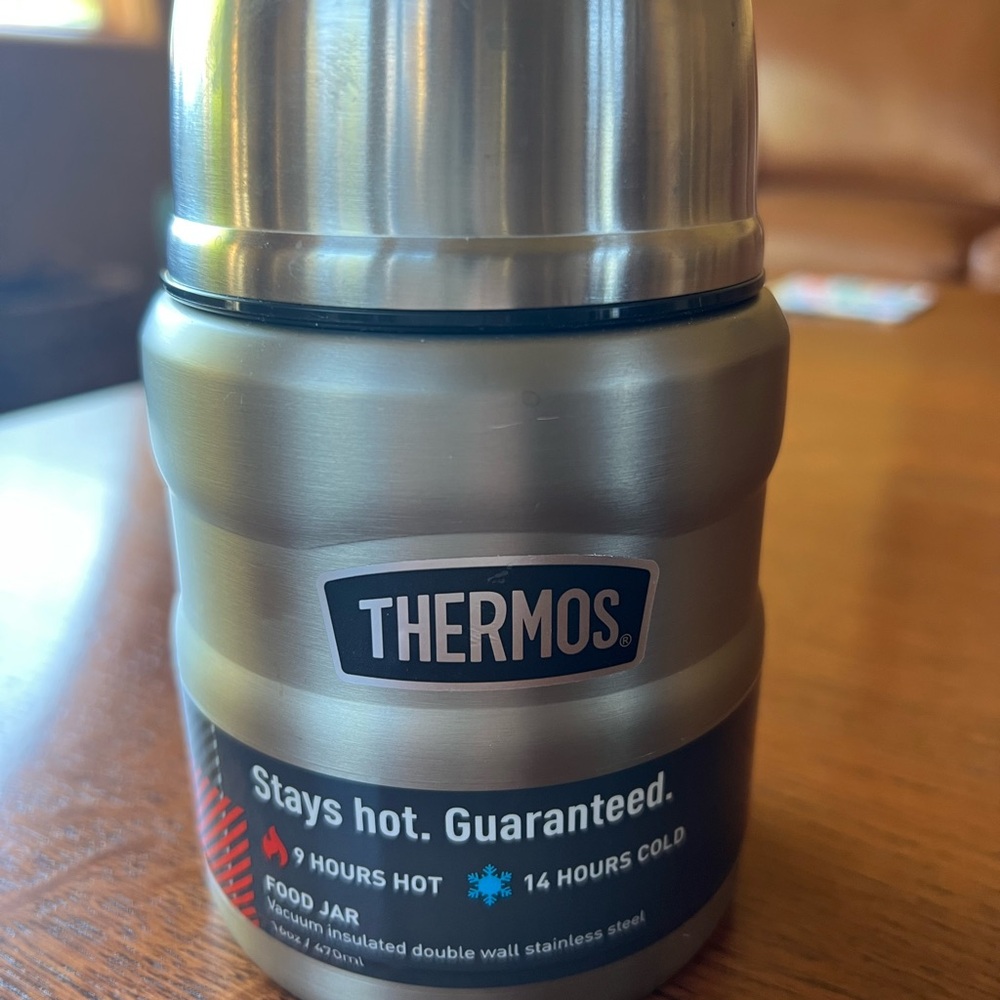 Thermos Silver Insulated Food Jar